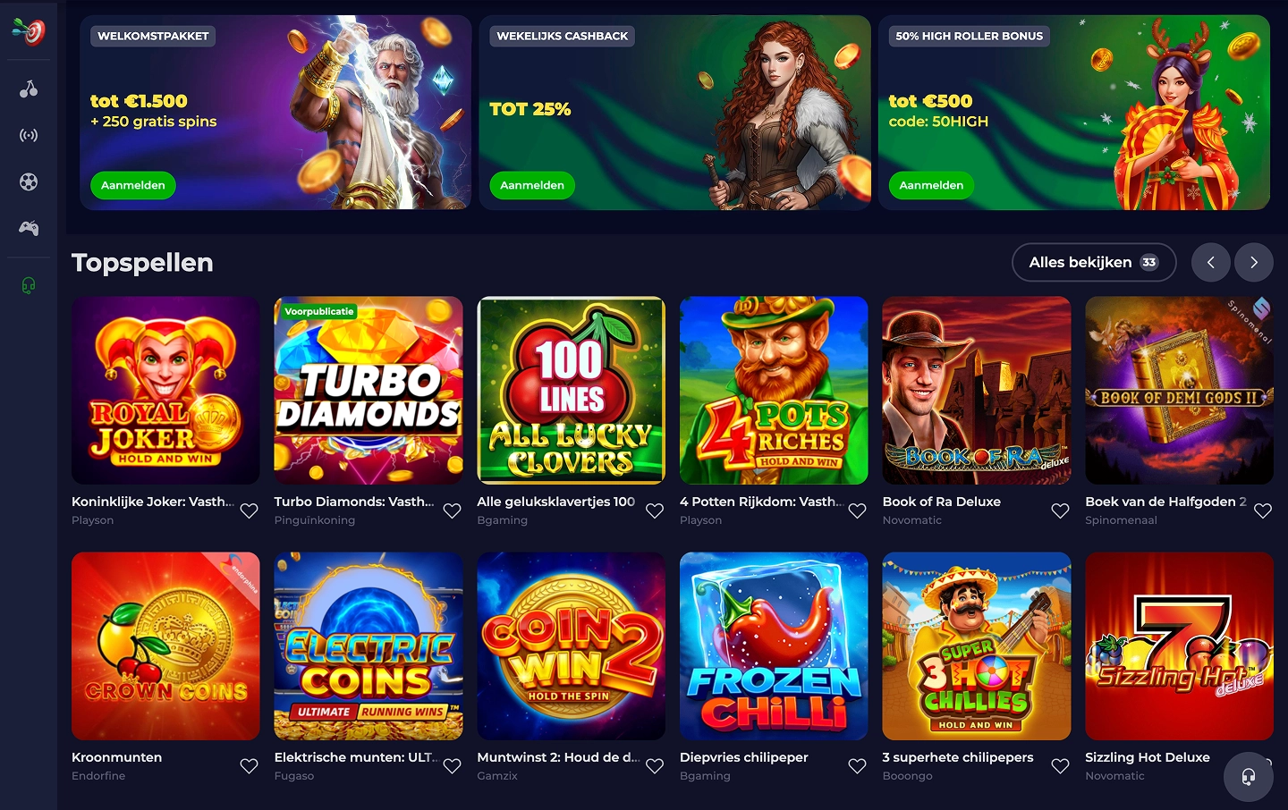 B7 Casino desktop versie